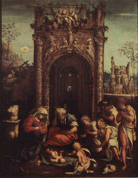 The Adoration of the Shepherds, Amico Aspertini